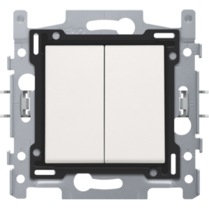 Schakelaar serie wit steekklemmen