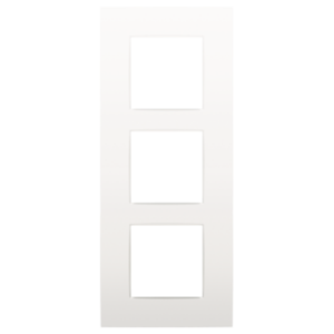 Afdekplaat INTENSE 3-voud.60mm verti wit