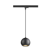 SLV LIGHT EYE 150 hanglamp GU10 zwart voor 3 fase rail