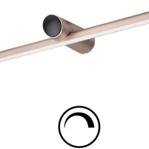 LED spiegelarmatuur Spigo 60 cm champagne IP44 badkamer verlichting