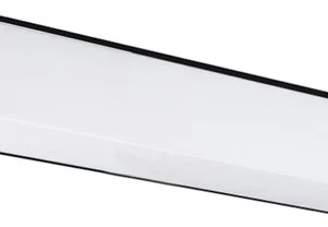 LED spiegelarmatuur 90 cm zwart IP44 badkamer verlichtingbescherming, instelbare lichtkleur 2700-4000K en lichtopbrengst tot 1900 lumen. Ideaal voor badkamer en spiegelverlichting.